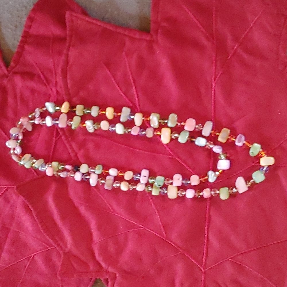 Multi-Colored Stone Necklace - Picture 3 of 3